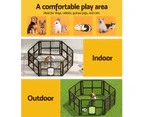 i.Pet Dog Playpen Enclosure 6 Panel Pet Fence Plastic Play Pen