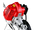 Giantz 62cc Petrol Brush Cutter Whipper Saw Trimmer 2 Stroke 3-in-1 Wheel