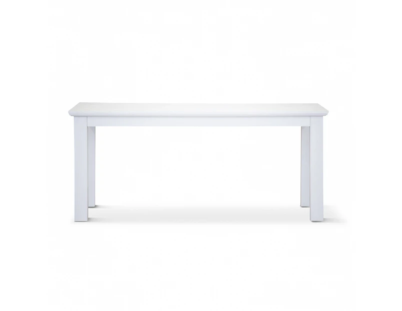 Laelia Dining Table 180cm Solid Acacia Timber Wood Coastal Furniture - White