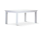 Laelia Dining Table 180cm Solid Acacia Timber Wood Coastal Furniture - White