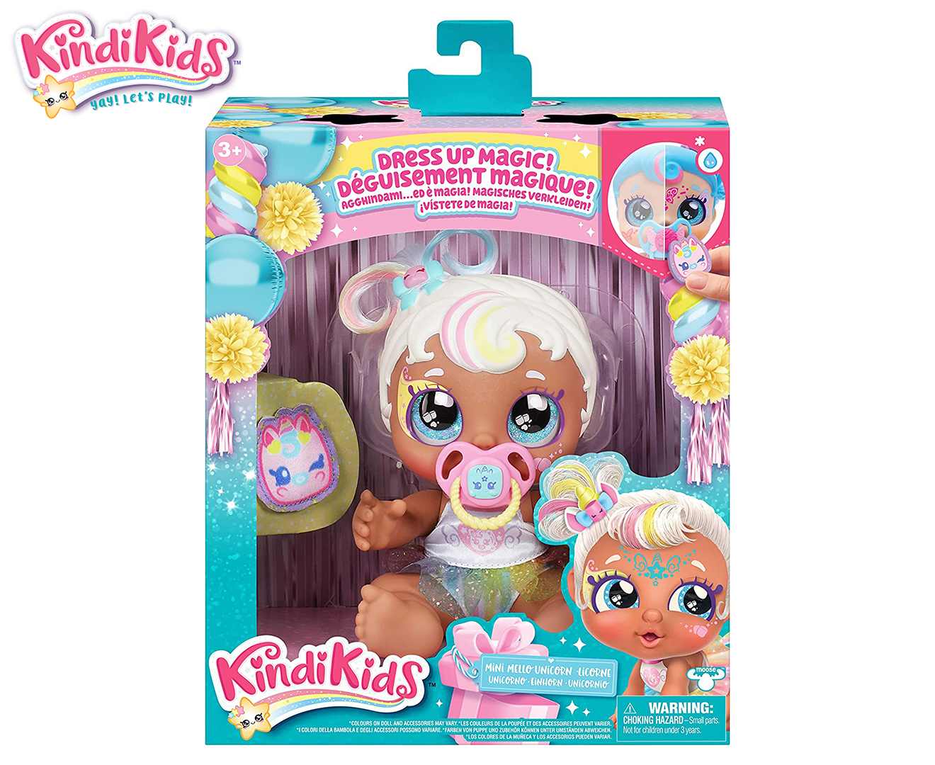 Kindi Kids Baby Sister Mini Mello Unicorn Doll | Catch.co.nz