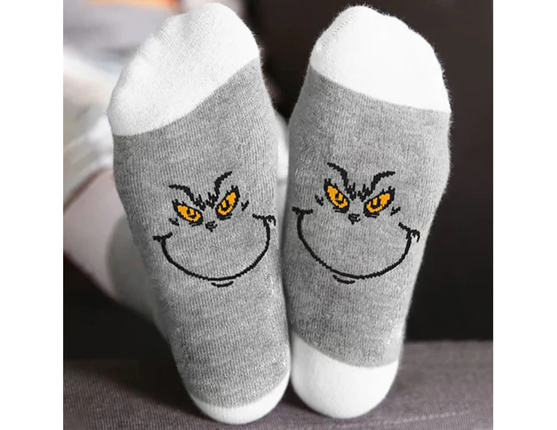 Fashion Trainers Sports Socks Funny Novelty Christmas Ladies Socks Gifts - Light Grey