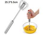 Stainless Whisks, Semi-automatic Egg Whisk Beater Mixer, Easy Use and Save Much Energy During Beating Mixing Stirring for Kitchen, Easy Whisk