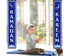Decoration Set Eid Porch Sign Ramadan Banner Hanging Decoration Indoor/Outdoor Decoration EidKZJ6