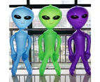 Jumbo Inflatable Alien 3 Packs - Alien Inflate Toy for Kids - Halloween Birthday Themed Party DecorationBlue 90cm
