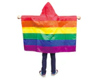 Rainbow Pride Banner 3x5 ft (36 x 60 in) - Vivid ColorsRainbow Flag Cloak C