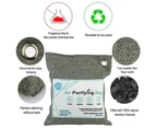 4pcs Bamboo Charcoal Air Purifying Bag, Activated Charcoal Bags Odor Absorber, Moisture Absorber, Natural Car Air Freshener