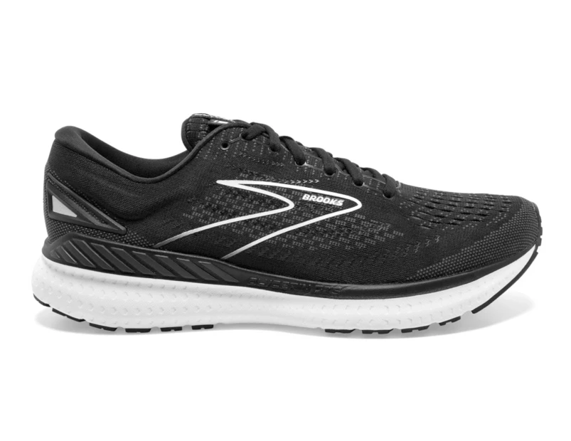 Brooks Men's Glycerin GTS 19 Running Shoes - Black/White