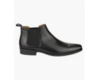 Florsheim Jackson Chelsea Men's Plain Toe Chelsea Boot Shoes - BLACK