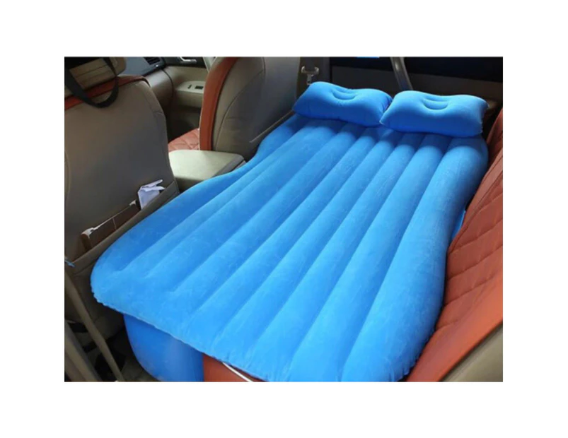 Inflatable Air Mattress for Car Travel Back Seat - Blue