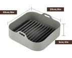 8x8 inch Air Fryer Square Silicone Liners Basket Silicone Bowl for Replacement for Paper Liners Air Fryer Oven Accessories