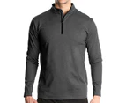 Bonivenshion Men's Long Sleeve Sports Shirts Golf Polo Shirts for Men Athletic Henley Shirts All-match Sport Shirts Basic Undershirt for Men-Dark Grey