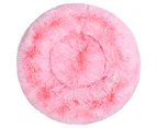 Charlie's Donut Faux Fur Calming Nest Pet Bed - Ombre Pink