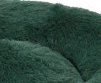Charlie's Donut Faux Fur Calming Nest Pet Bed - Eden Green