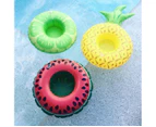 Inflatable Fruit Drink Cup Holder Float For Party - Pineapple, 5PCS