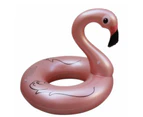 Inflatable Pool Float Swim Ring Rose Gold Flamingo 120cm