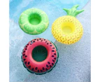 Inflatable Fruit Drink Cup Holder Float For Party - Green Lemon, 1PCS