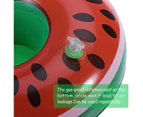 Inflatable Fruit Drink Cup Holder Float For Party - Watermelon, 1PCS