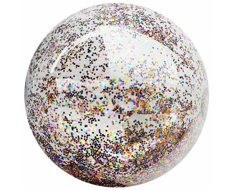 2 Sizes Inflatable Confetti Glitter Sparkling Beach Ball