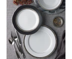 Noritake 12-Piece Regent Dinner Set - White/Platinum/Black