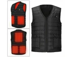 3 Gear 5-areas Men's Heated Vest Jacket Electric Winter Body Warmer Coats Top