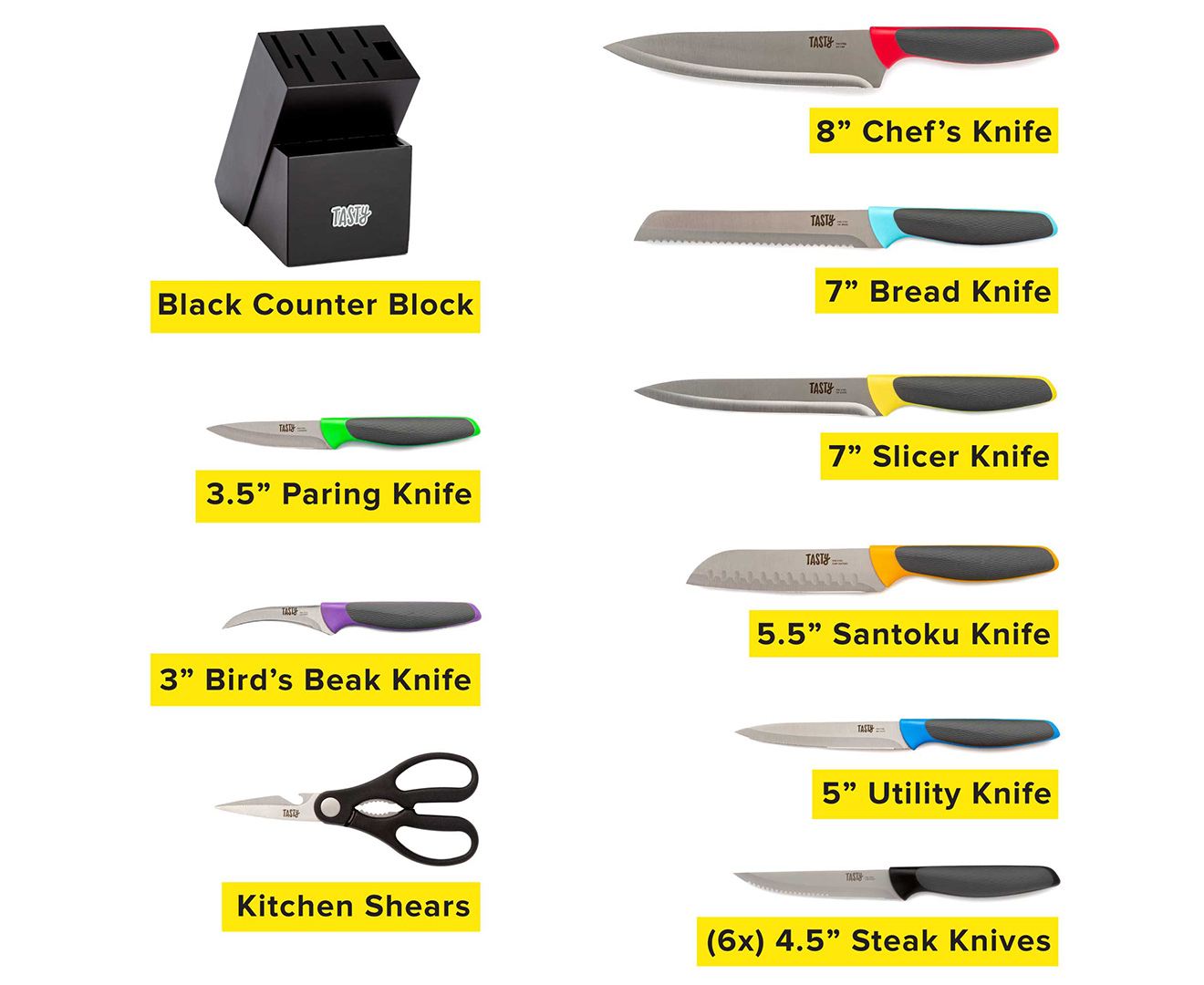 Buy Scanpan Coloured 6 Piece Steak Knives Online – PurpleSpoilz Australia