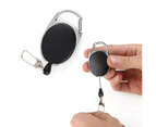 2 Sets Retractable Lanyard ID Badge Opal Card Holder Business Security Pass