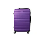 Slimbridge 20" Carry On Luggage Case Suitcase Travel TSA Lock Hard Shell Purple