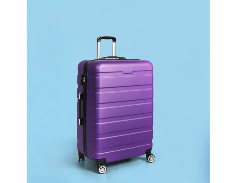 Slimbridge 28" Luggage Case Suitcase Travel Packing TSA Lock Hard Shell Purple