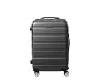 Slimbridge 20" Carry On Luggage Case Suitcase Travel TSA Hard Shell Dark Grey