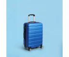 Slimbridge 20" Carry On Luggage Case Suitcase Travel TSA Lock Hard Shell Blue