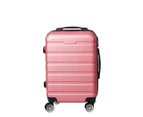 Slimbridge 20" Carry On Luggage Case Suitcase Travel TSA Hard Shell Rose Gold