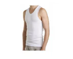 4 x Bonds Chesty Singlets White Navy Undershirt Chestys Mens Sizes Singlet Warm Cotton - White