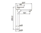 Ceramic Sink w/Basin Tap mixer w/Pop Up Waste Set Black Tall Bathroom tap Brass NO Overflow Waste Strainer