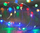 Lexi Lighting 40 Micro LED Christmas String Lights w/ Timer - Multi
