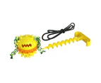 Outdoor Portable Dog Drawstring Toys Drawstring Molar Wear-resistant Tooth Cleaning Dog Drawstring Nails Leash Stick Pet Toys - Yellow