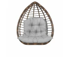 Hanging Egg Chair Cushion Sofa Swing Chair Seat Relax Cushion Padded Pad Covers - Light Grey