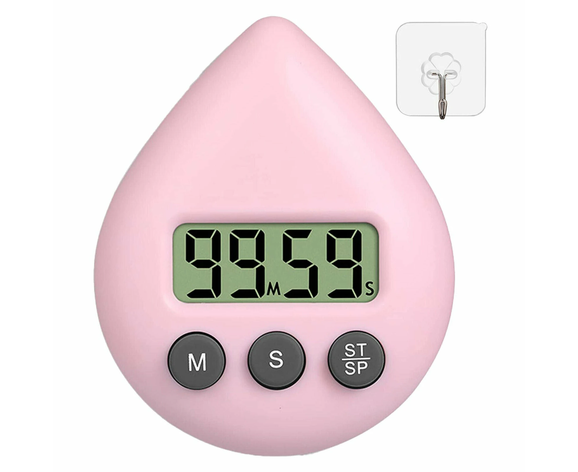 Digital Shower Timer Energy Saver Digital Timer - Pink