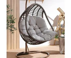 Hanging Egg Chair Cushion Sofa Swing Chair Seat Relax Cushion Padded Pad Covers - Light Grey