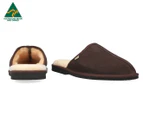 Opal Ugg Men's Ian Scuff Slippers - Leather Chocolate