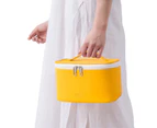 Makeup Bag Travel Cosmetic Bags for Women Girls Zipper Pouch Makeup Organizer Waterproof Cute - Bright Yellow