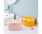 Makeup Bag Travel Cosmetic Bags for Women Girls Zipper Pouch Makeup Organizer Waterproof Cute - Bright Yellow