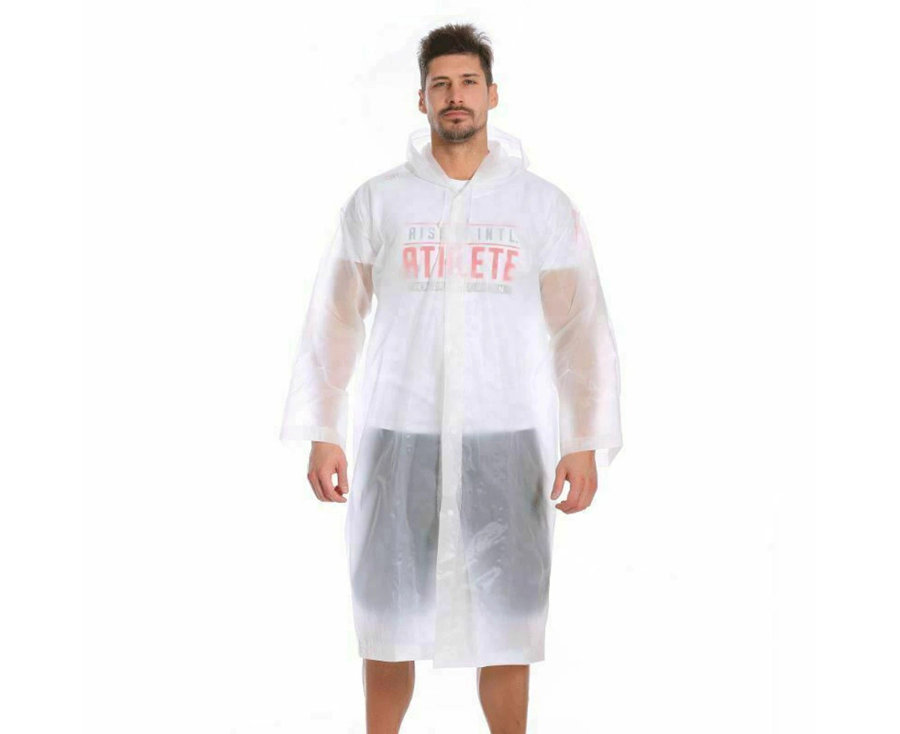 Women Men EVA Raincoat Transparent Waterproof Outdoor Travel Portable Ponchos - White