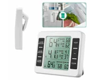 Wireless Fridge Thermometer Digital Freezer Alarm Gauge Monitor 2 Sensors