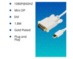 15CM Mini Displayport DP to DVI 24+1 Cable Converter 60Hz 1080P 3D Support VCOM