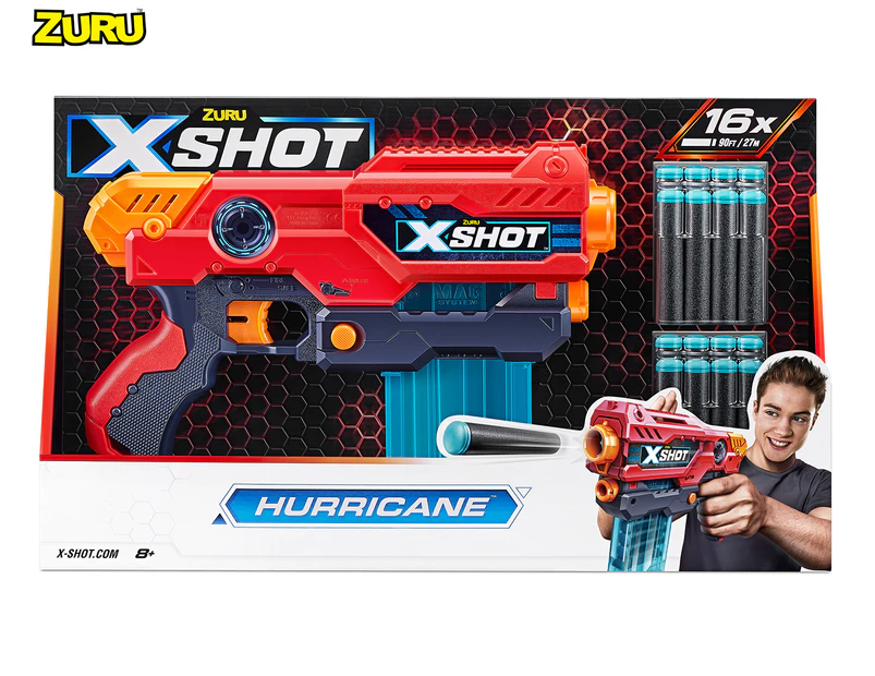 Zuru X-Shot Excel Hurricane Blaster Toy w/ 16 Darts