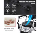 Costway Barber Chair Salon Chair Hydraulic Recline Beauty Spa Styling Equipment Black