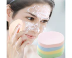 Facial Sponges Colorful Oval Facial Cleanning Washing Sponge Pad Puff for Face Cleansing Exfoliating - Pink