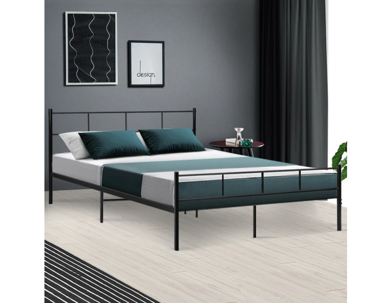 Artiss Bed Frame Queen Metal Bed Frames SOL