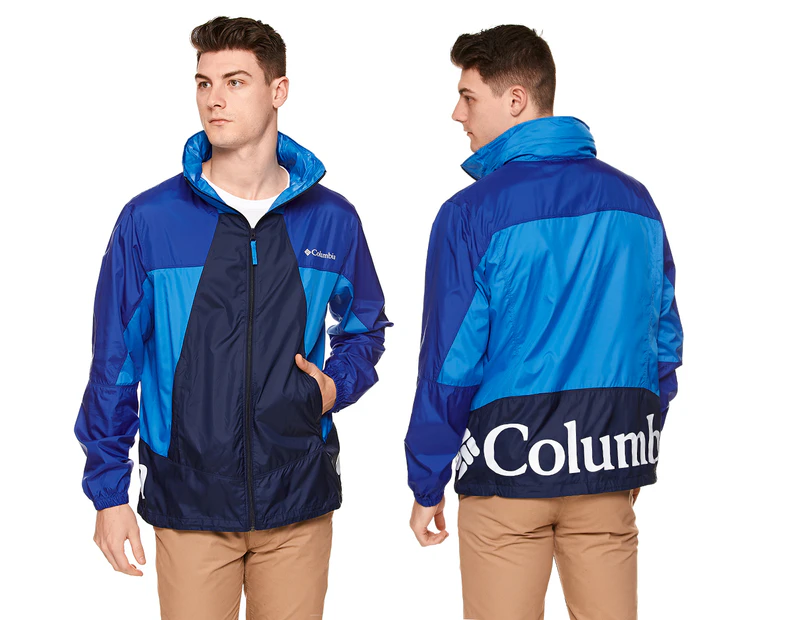 Columbia Men's Point Park Windbreaker / Spray Jacket - Blue